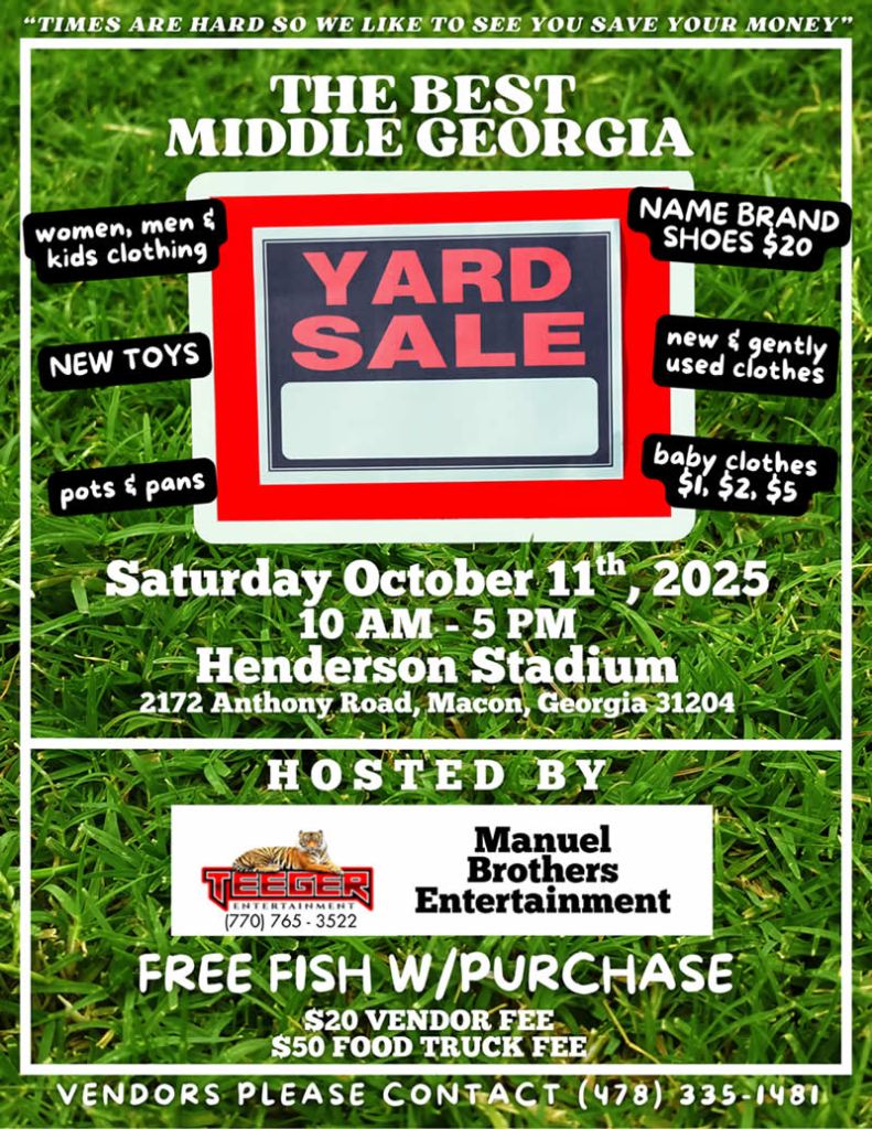 Middle Georgia Yard Sale