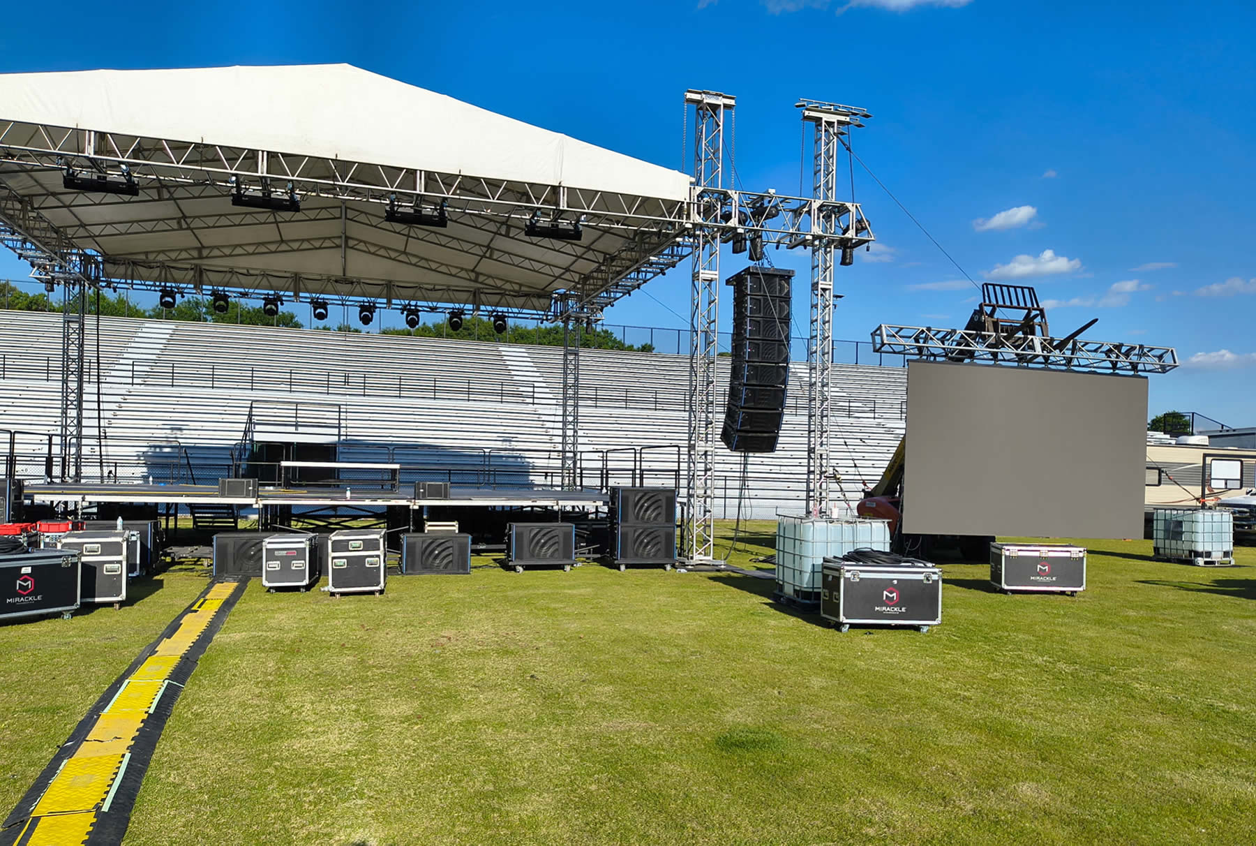 concert half house setup